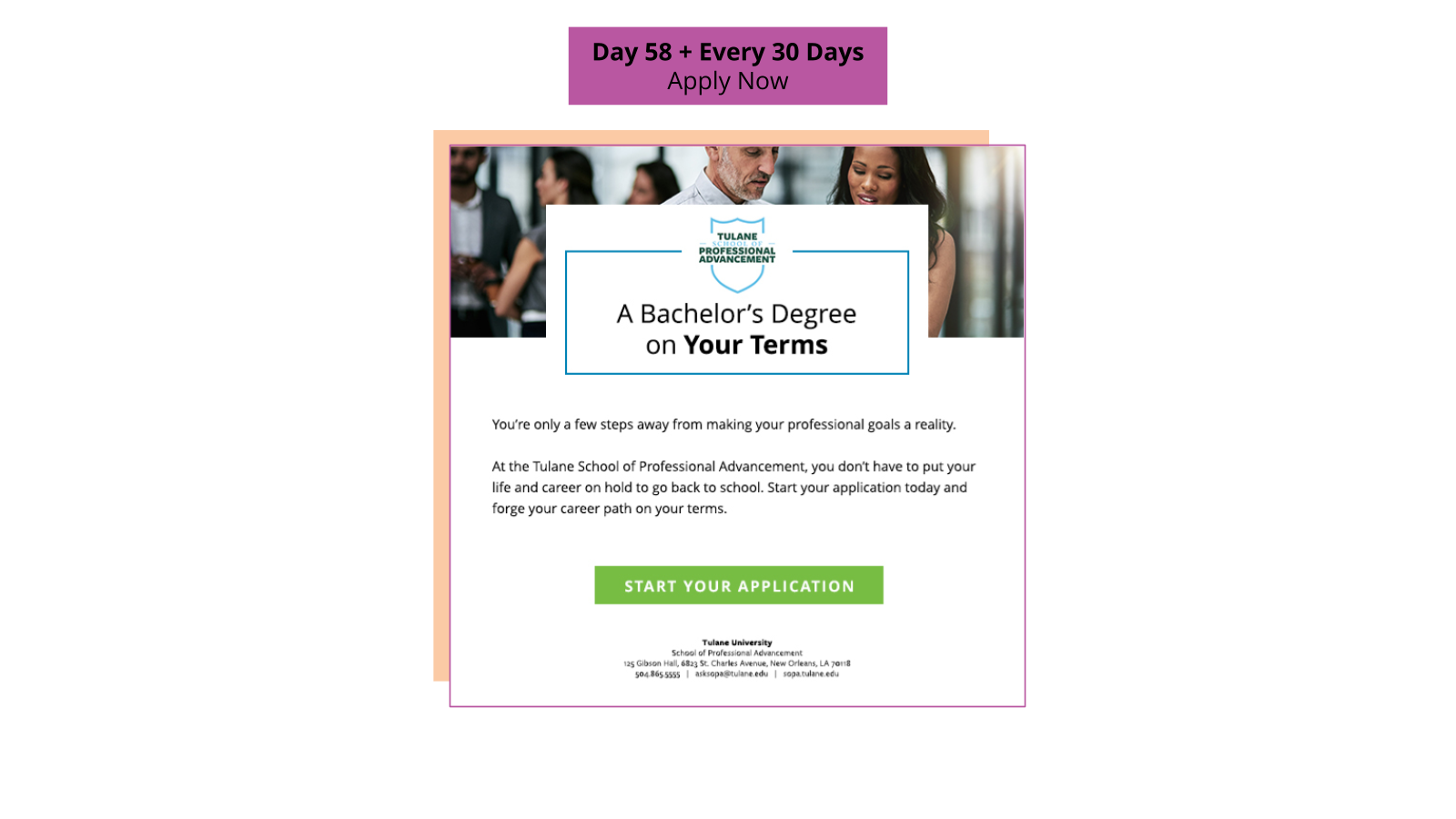 Sample apply now email reminder